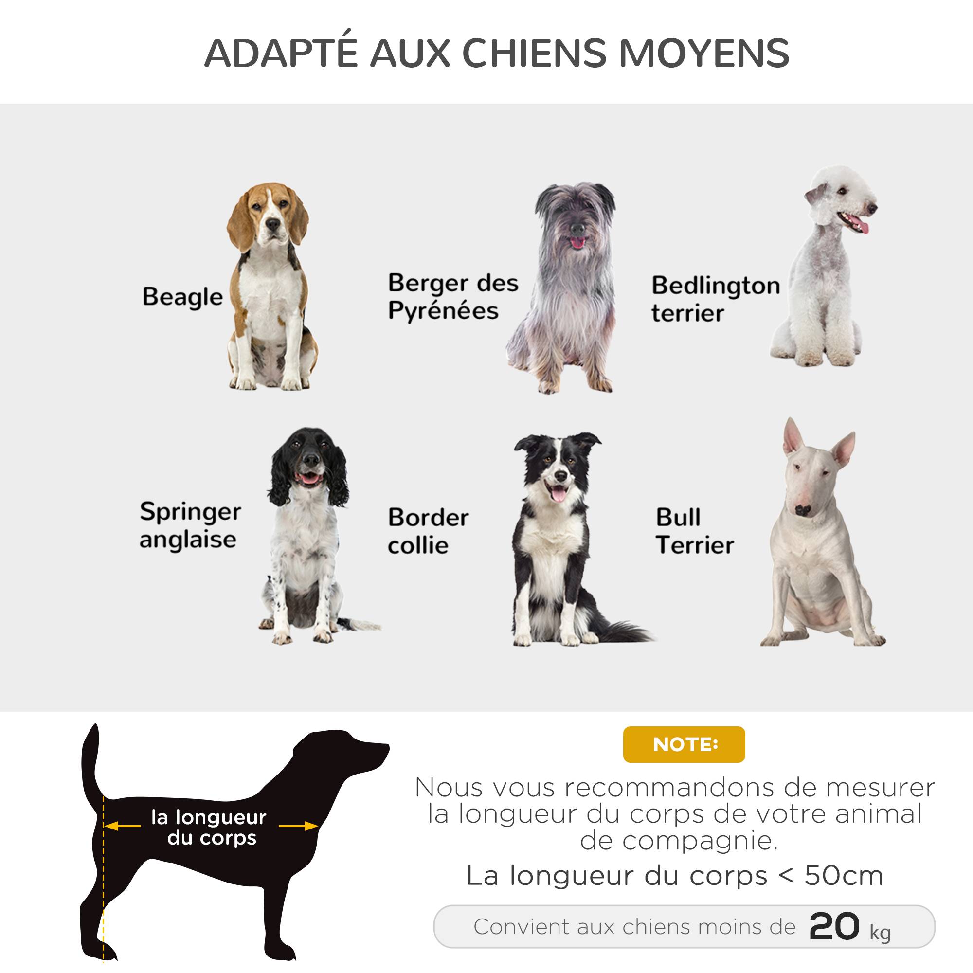 Lit surélevé chien chat métal tissu oxford aéré usage intérieur extérieur 76cm marron - ComfortXL Outdoor Living - Image 8