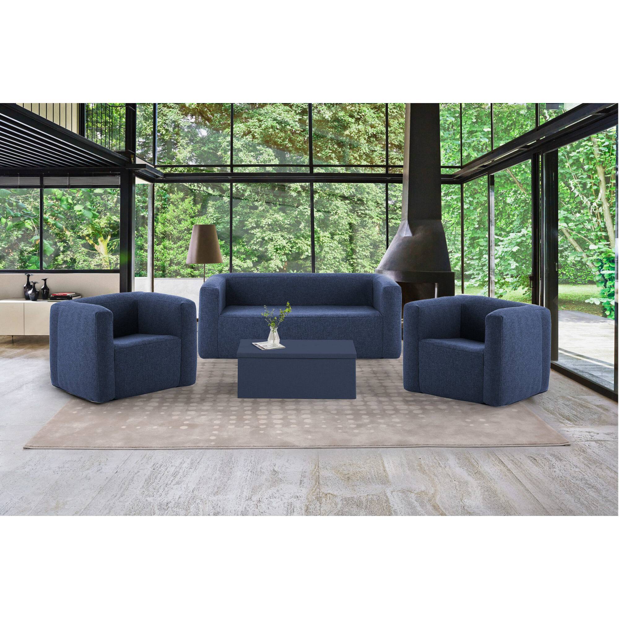 Table coffre Terracotta - Ouverture sur le dessus - Intérieur et extérieur - Couleur Gris clair - Imagen 5