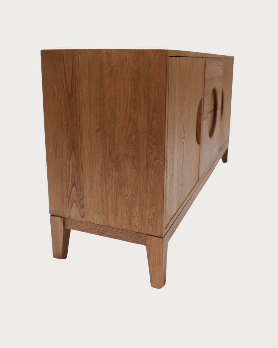 Kyoto - Buffet vintage en teck massif 165 cm - UNIQKA - Imagen 7