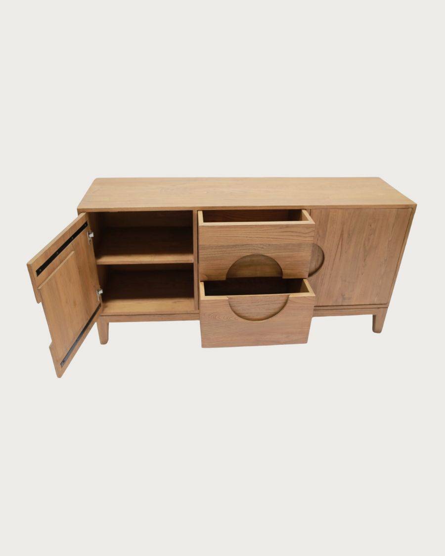 Kyoto - Buffet vintage en teck massif 165 cm - UNIQKA - Imagen 5