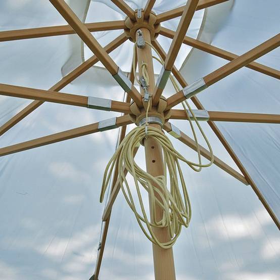 Parasol droit écru 3x3 m Pegasia - Gecko Jardin - Imagen 3