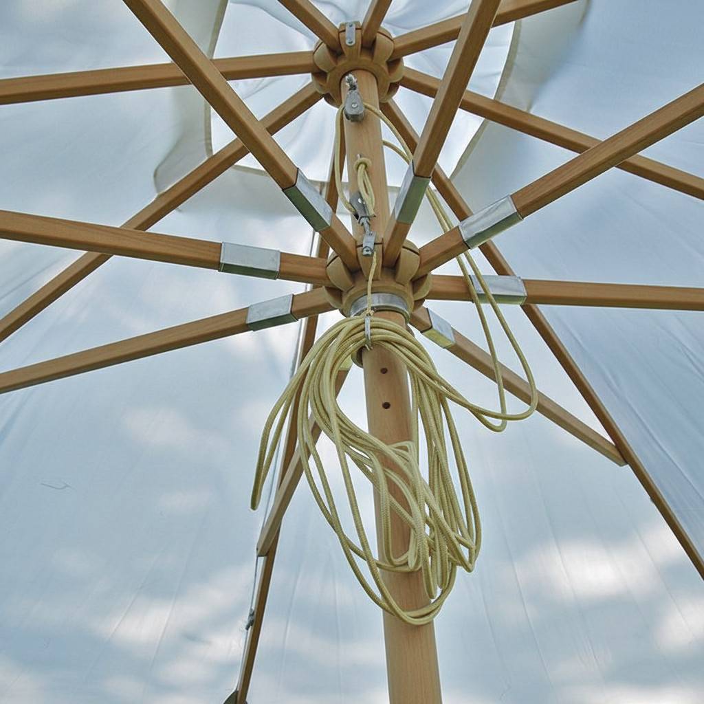 Parasol droit écru 3x3 m Pegasia - Gecko Jardin - Imagen 3