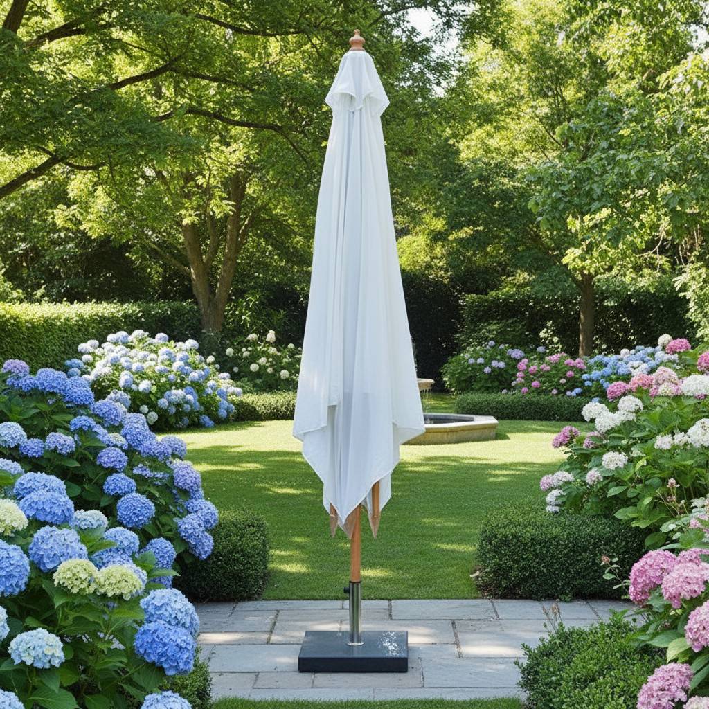 Parasol droit écru 3x3 m Pegasia - Gecko Jardin - Imagen 5