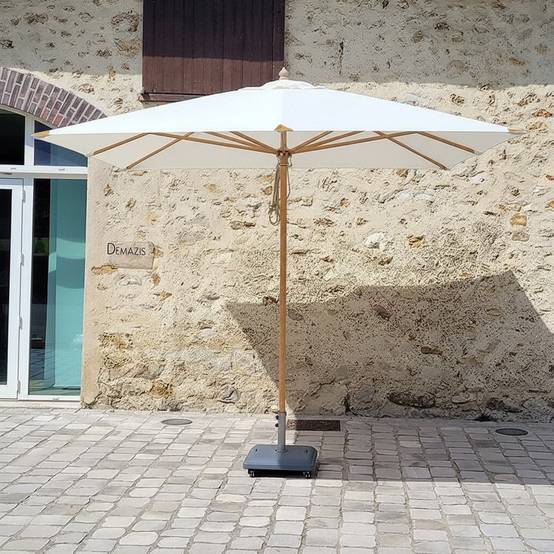 Parasol droit écru 3x3 m Pegasia - Gecko Jardin - Imagen 1