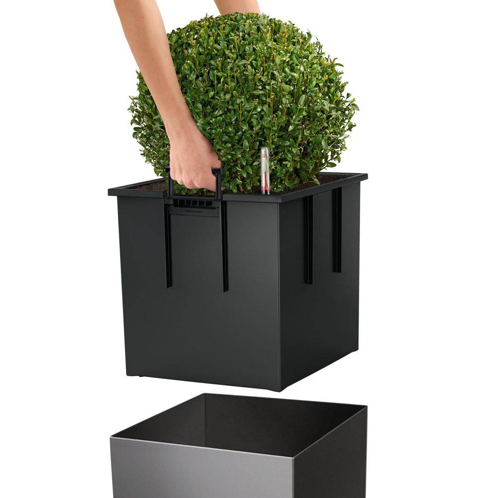 Lechuza - Cube Premium 30 - Kit Complet, anthracite métallisé 30 cm Lechuza - Imagen 3