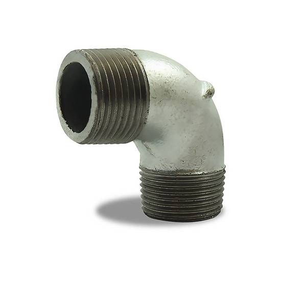 Coude 90° galvanisé male male en fonte malléable - 3/4'' - Image 1