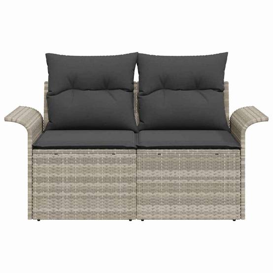 Canapé Extérieur Compact Polyrotin Gris Clair & Résistance UV pour Aménagement Terrasse Durable Gris – ComfortXL Outdoor Living - Image 5