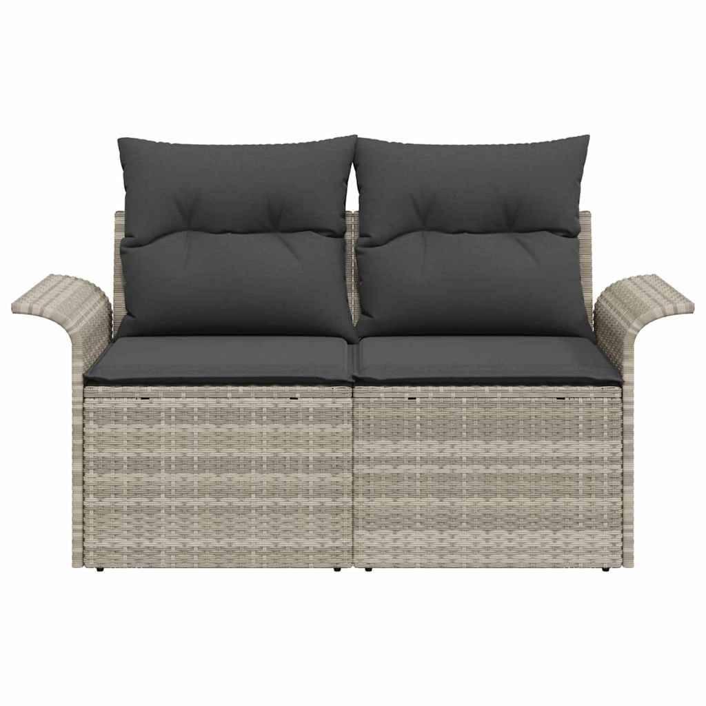 Canapé Extérieur Compact Polyrotin Gris Clair & Résistance UV pour Aménagement Terrasse Durable Gris – ComfortXL Outdoor Living - Image 5