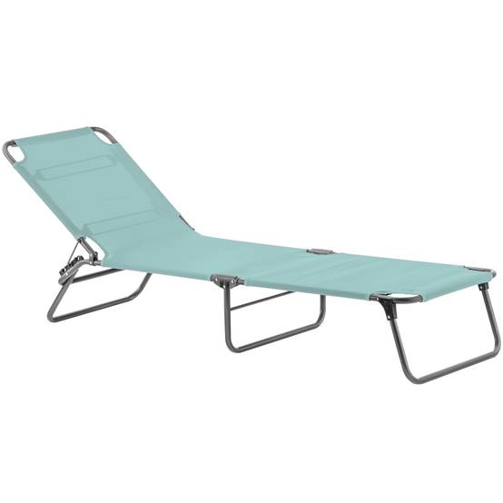 Fiam - Bain de Soleil AMIGO Aluminium ANTHRACITE Texfil AQUA 161/190x60x36/82 cm FIAM