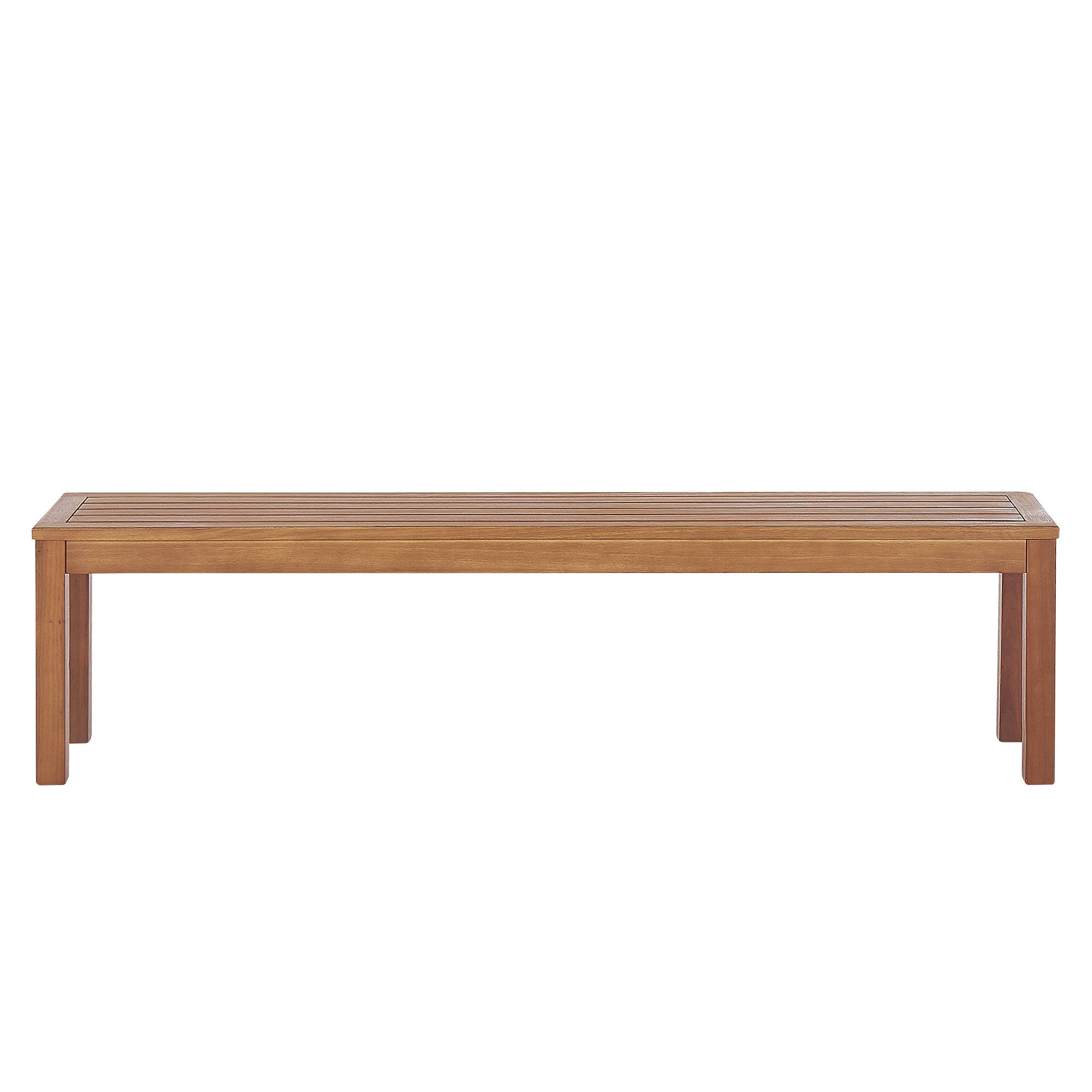 Beliani - Banc, 3 Personnes Bois d'eucalyptus Gris MONSANO - 170x35x45- Beliani - Image 3