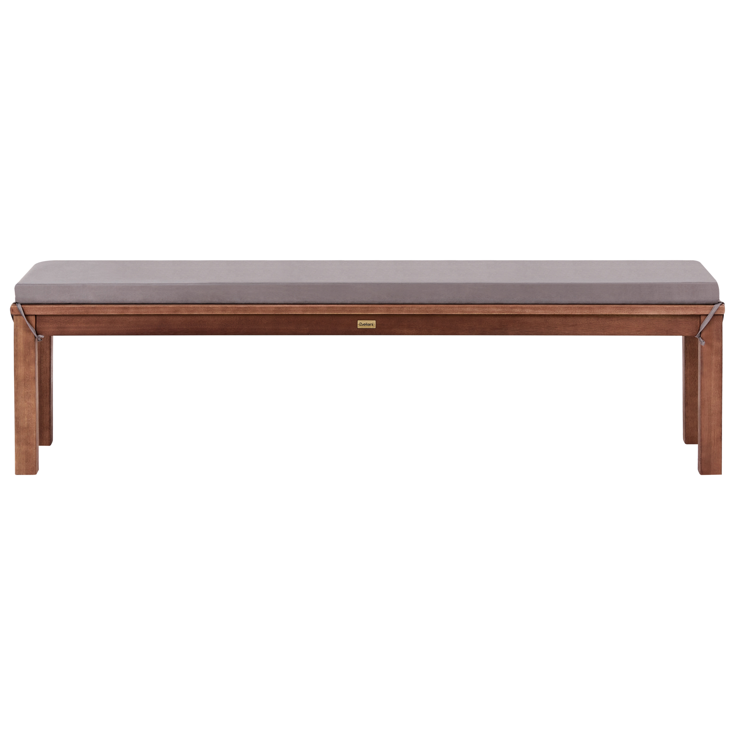 Beliani - Banc, 3 Personnes Bois d'eucalyptus Gris MONSANO - 170x35x45- Beliani - Image 2