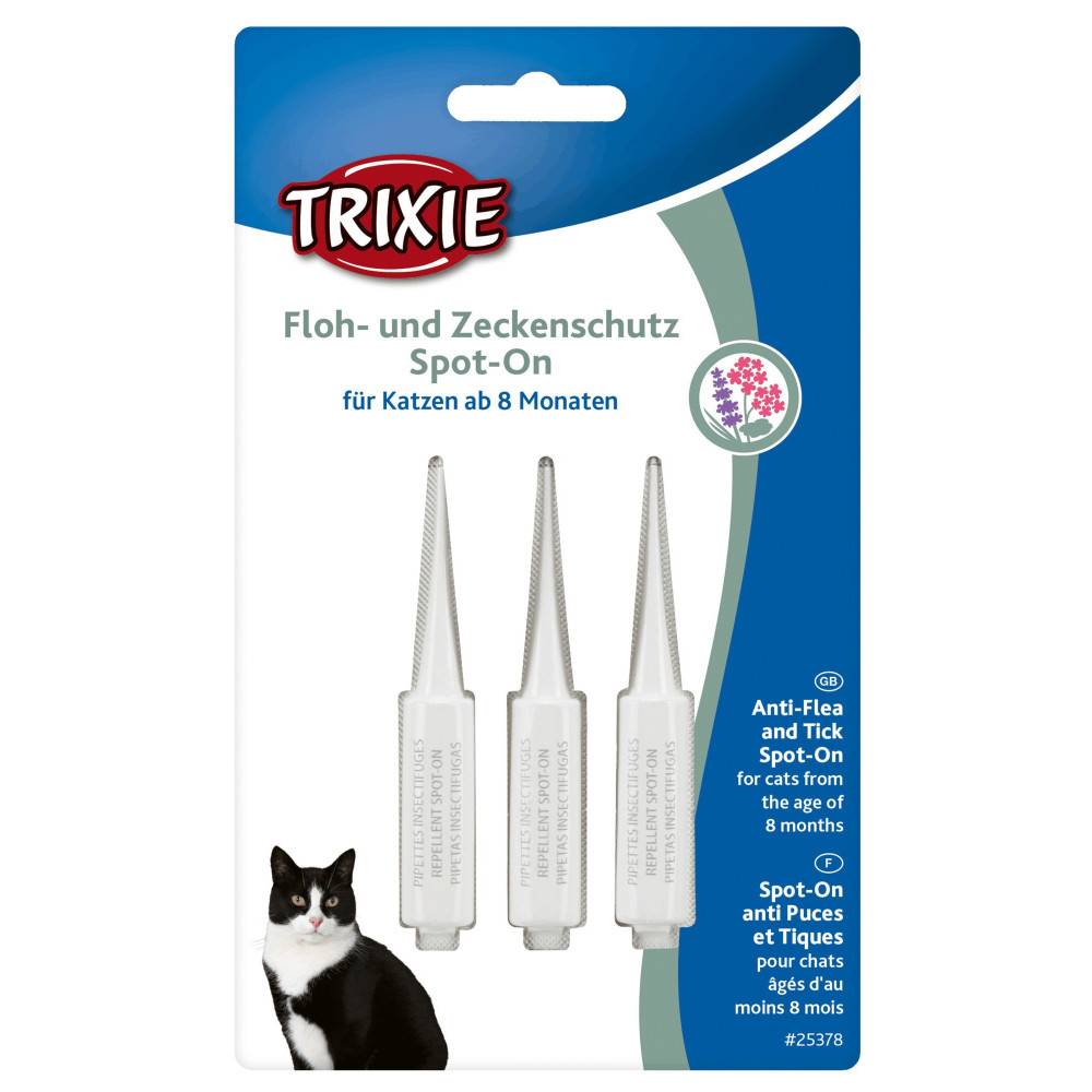 Pipettes anti-tiques et puces, Spot-On pour chat + de 8 mois - Imagen 1