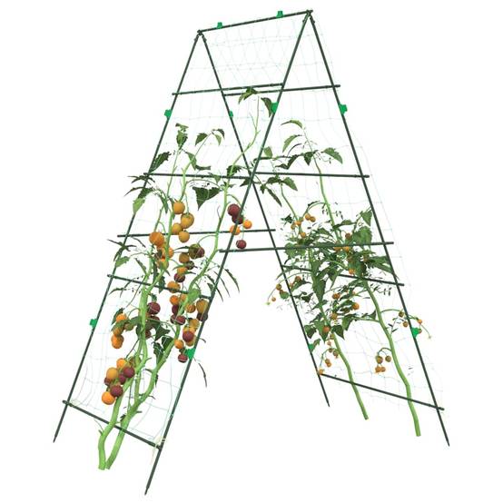 Treillis de jardin acier vert 99 x 90 x 175.5 cm - PANGIVO - Image 1