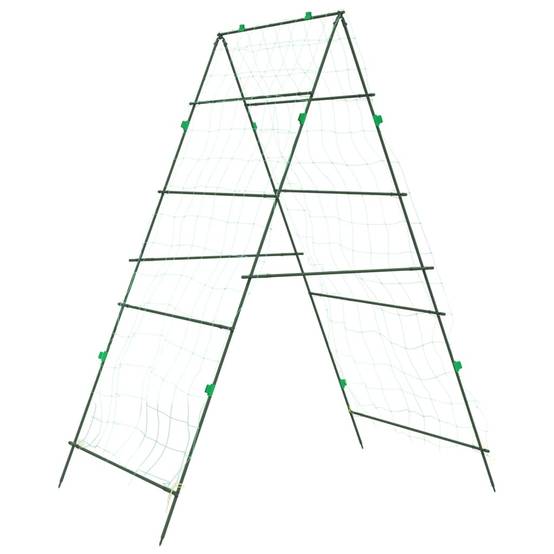 Treillis de jardin acier vert 99 x 90 x 175.5 cm - PANGIVO - Image 2
