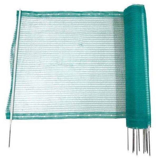 Clôture universelle - KERBL - 20 m - 11 piquets simple pointes - 80 cm - Vert - Image 1