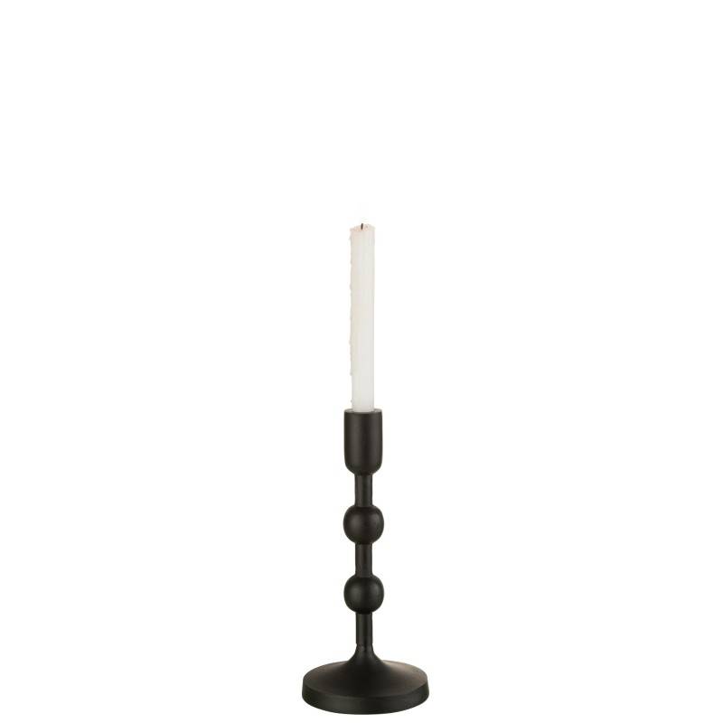 Chandelier 1 bougie en aluminium noir 12x29cm - J-Line - Image 2
