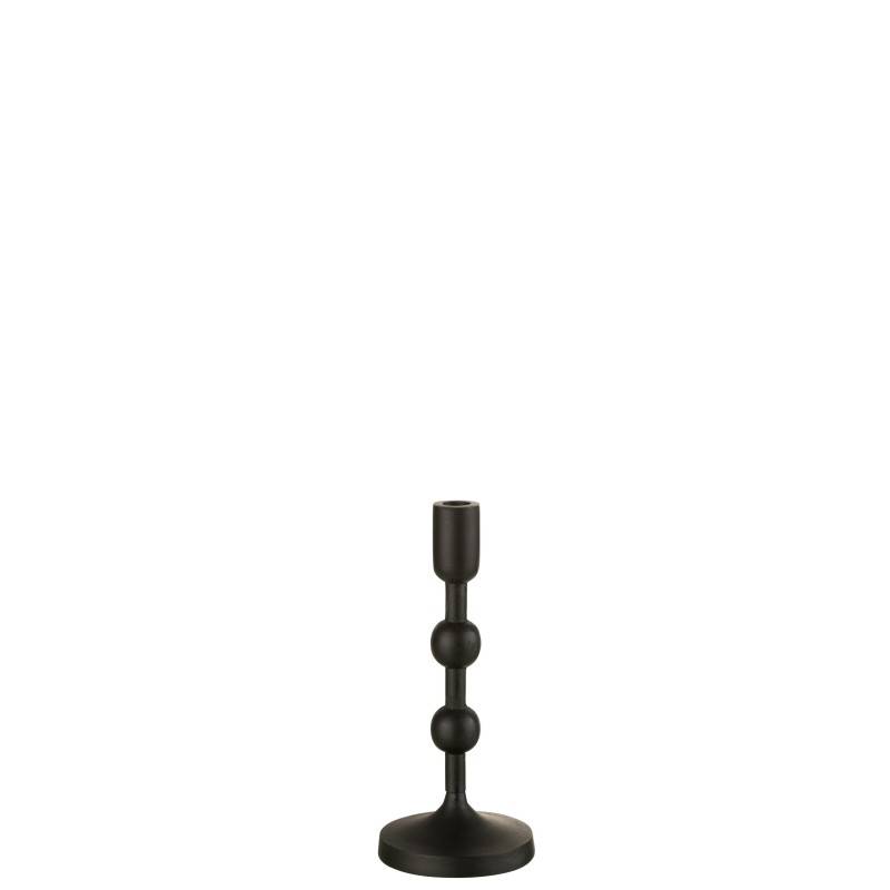 Chandelier 1 bougie en aluminium noir 12x29cm - J-Line