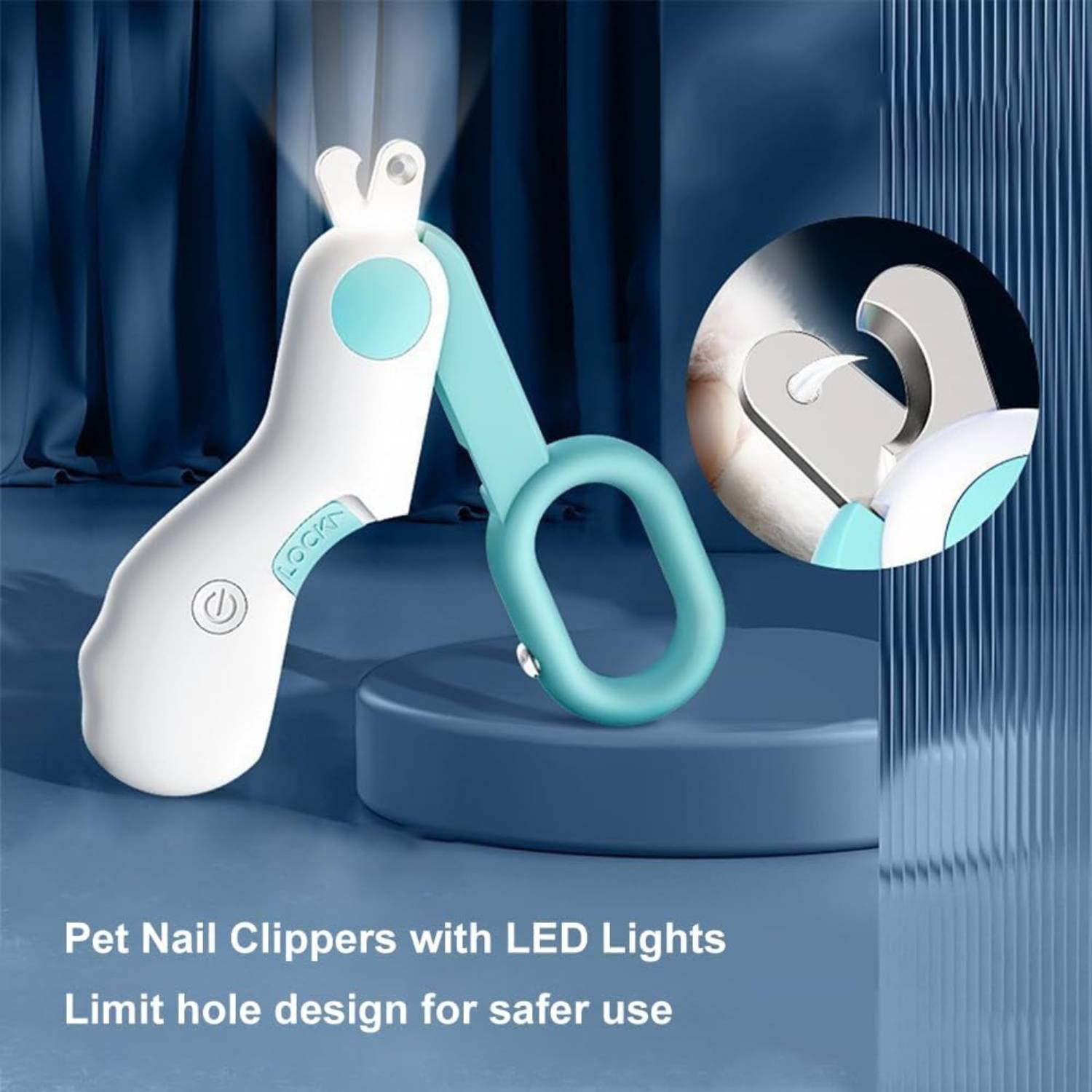 DtopbuyAge - Coupe-Ongles avec Lampe LED Détection Ligne de Sang  DtopbuyAge - Image 2