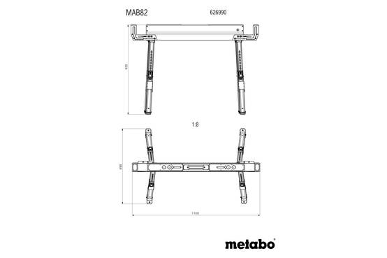 Metabo - Set de support de travail MAB 82 - METABO - 626990000 - Image 2