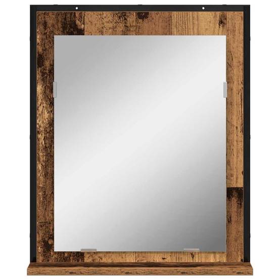 Miroir Bois ancien 50 x 12 x 60 cm Verre et Bois Ingénierie Maison Chic - Image 5