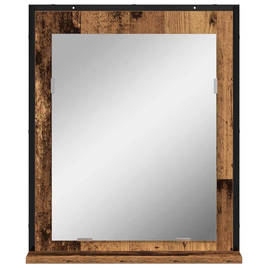 Miroir Bois ancien 50 x 12 x 60 cm Verre et Bois Ingénierie Maison Chic - Image 5