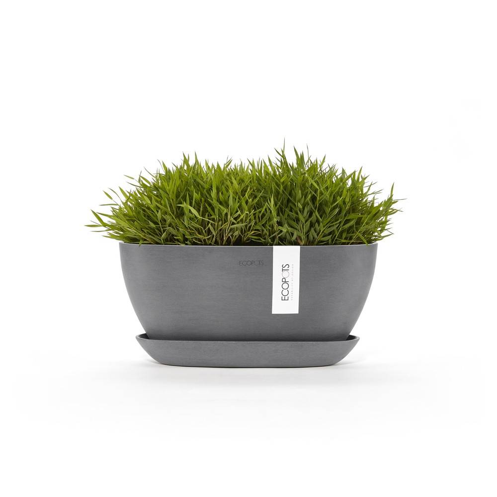 Ecopots - Pot Ovale Sofia 30 + Soucoupe - 30 x 13 x H. 13,9 cm - 2,7 L ECOPOTS - Imagen 1