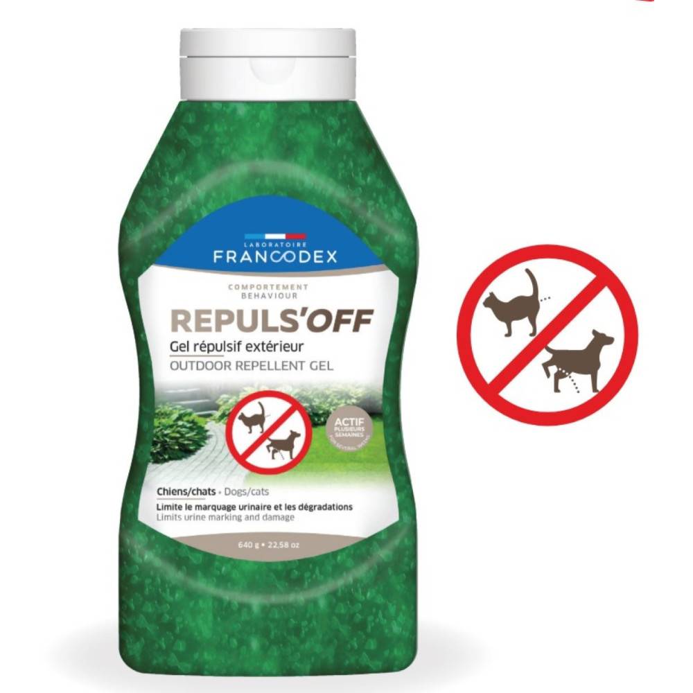 Francodex - Gel répulsif extérieur RÉPULS'OFF 640 g chat et chien - Imagen 2