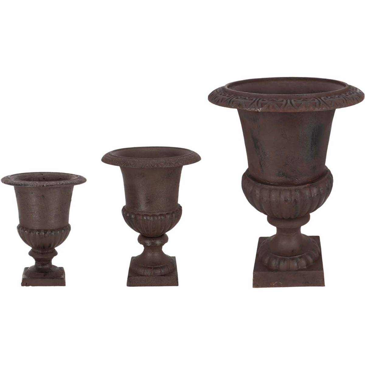 Esschert Design - Vase Médicis en fonte Lot de 3 - Imagen 1