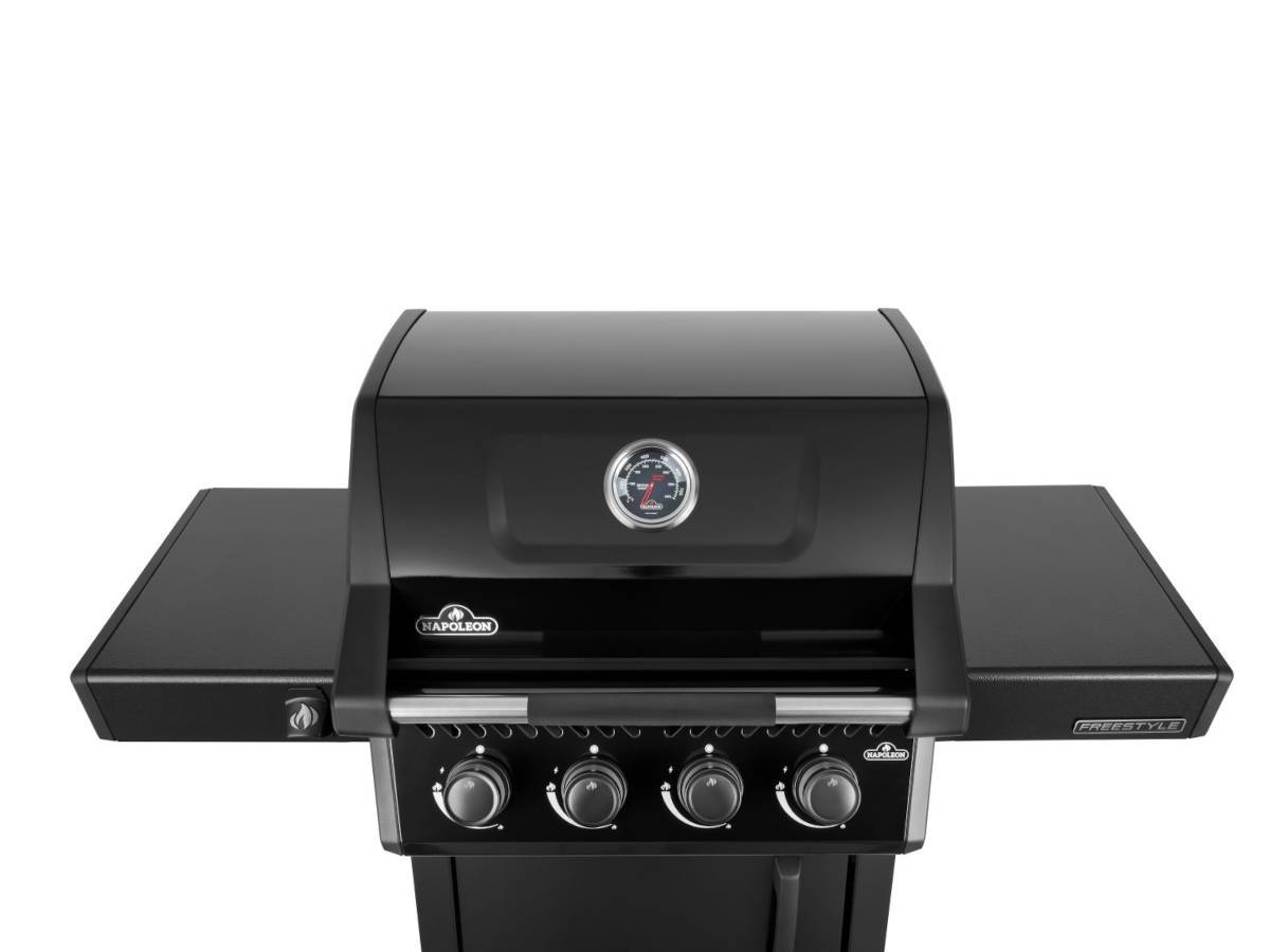 Napoleon - Barbecue gaz Freestyle 425 noir 4 brûleurs avec porte et brûleurs inox + Housse de protection - Napoléon - Image 9