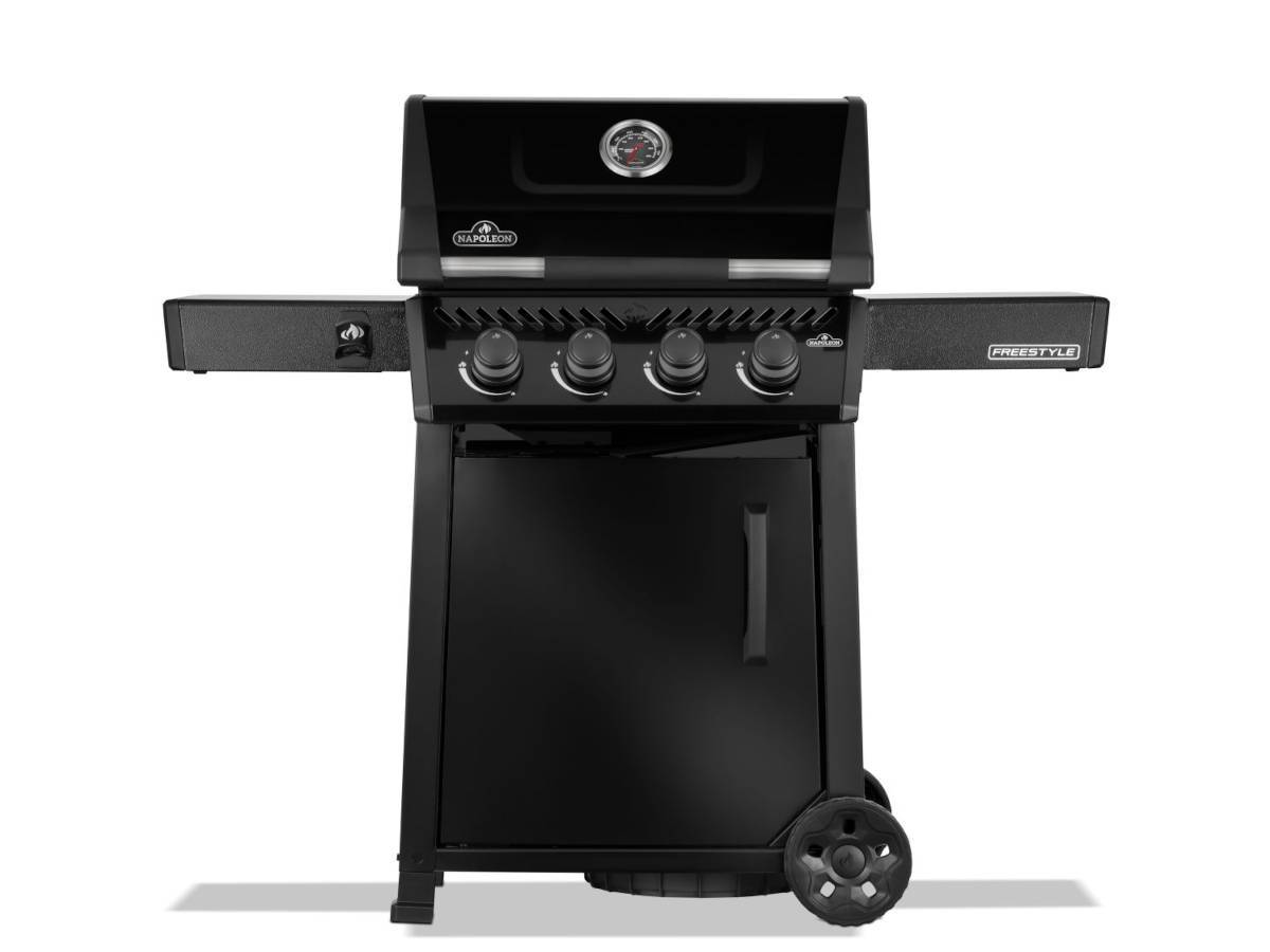 Napoleon - Barbecue gaz Freestyle 425 noir 4 brûleurs avec porte et brûleurs inox + Housse de protection - Napoléon - Image 7