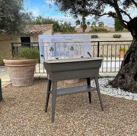 Mv Industries - Jardinière Calipso combi 40 litres, Couleur Taupe/Beige - Imagen 7