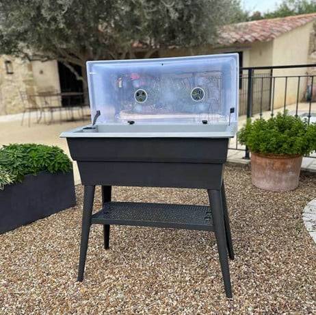 Mv Industries - Jardinière Calipso combi 40 litres, Couleur Taupe/Beige - Imagen 3