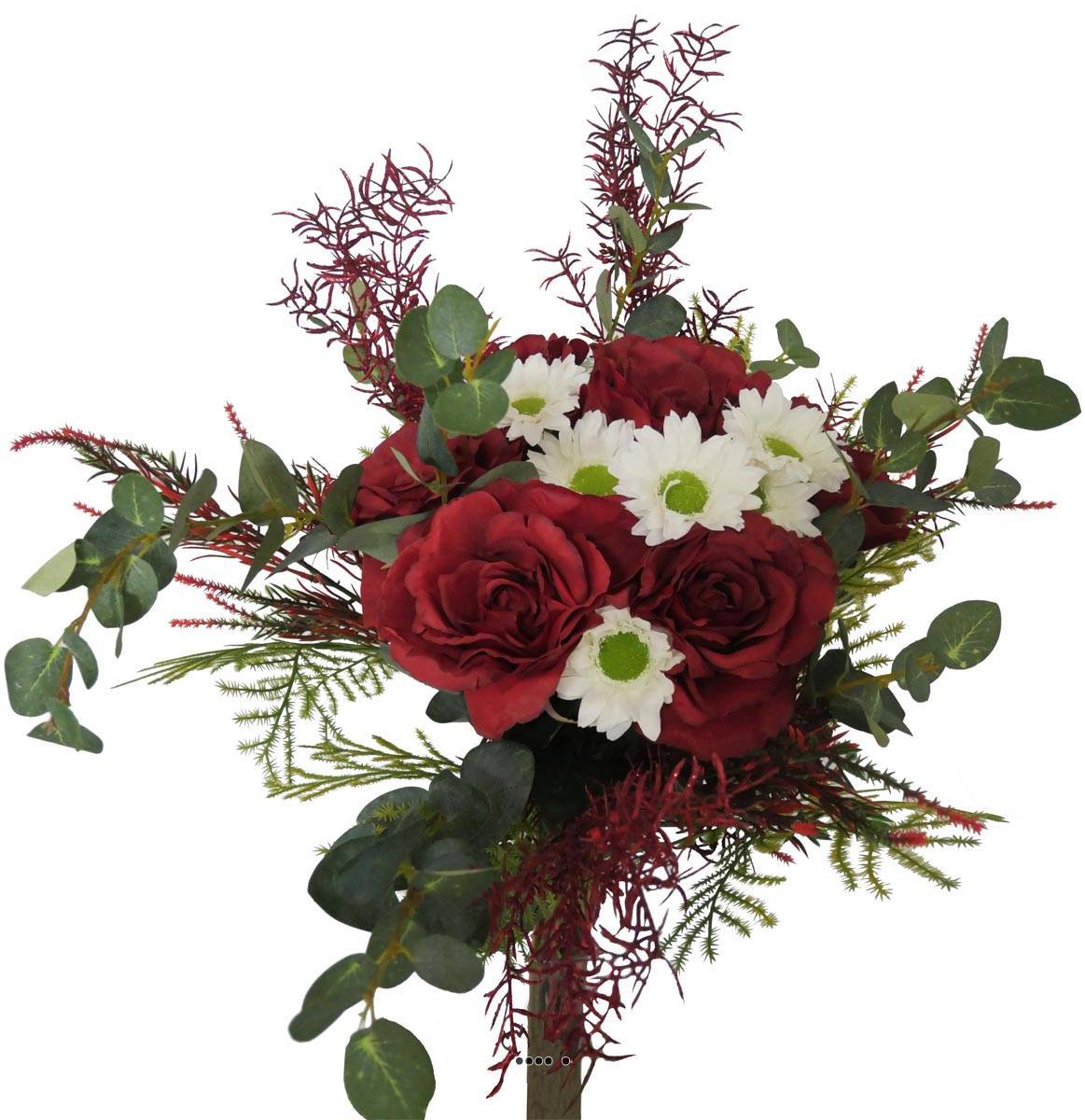 Artificielles - Bouquet hivernal artificiel création fleuriste H 75 cm - Imagen 1