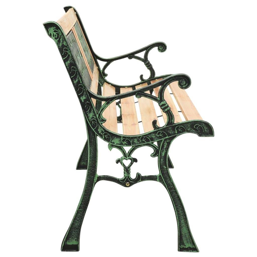 Maison Chic - Banc de jardin | Banquette De Jardin | Banc Extérieur 122 cm fonte et bois de sapin massif Maison Chic - Image 3