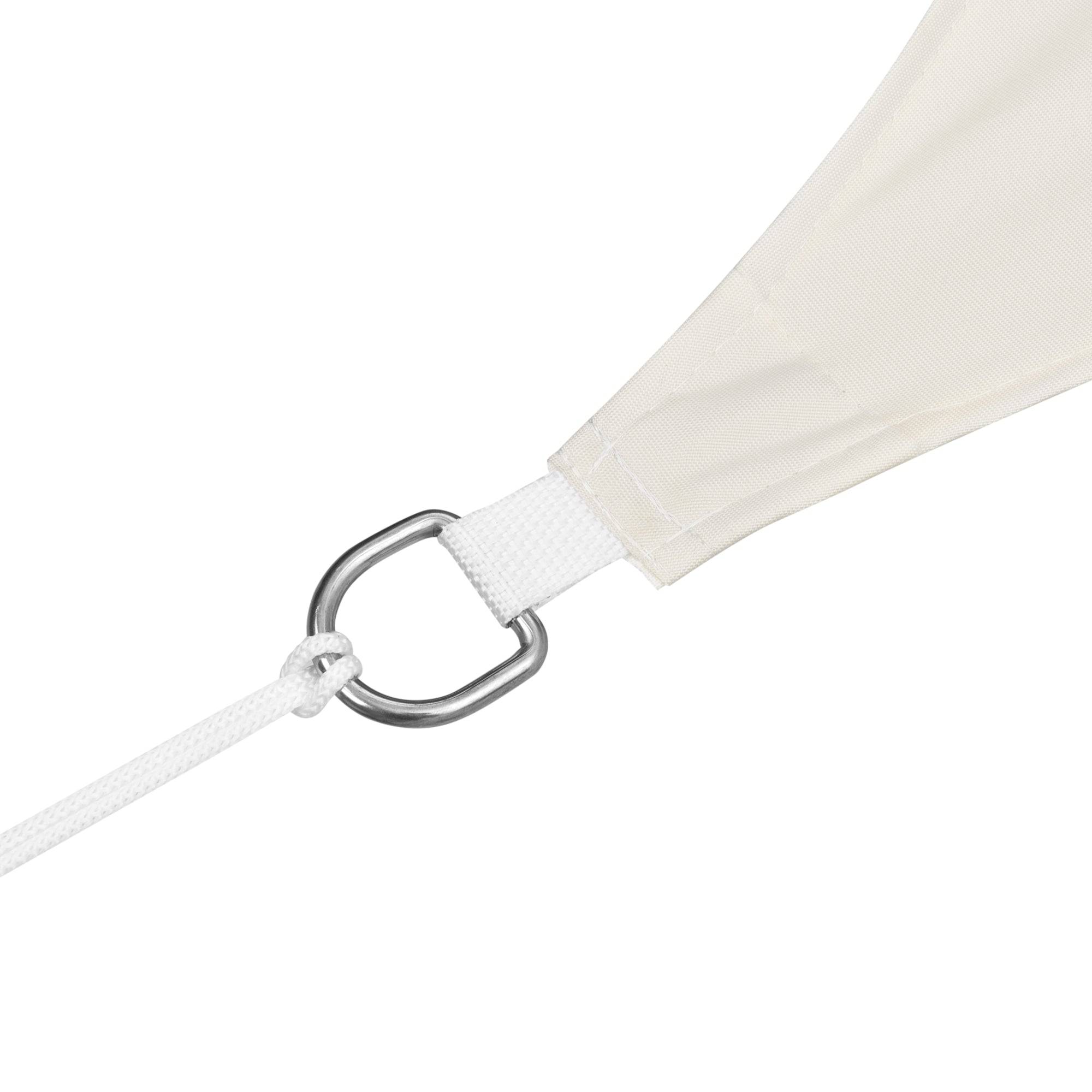 Helloshop26 - Voile d'ombrage toile de protection polyester polyuréthane quadrilatéral 2x4 m beige - Imagen 3