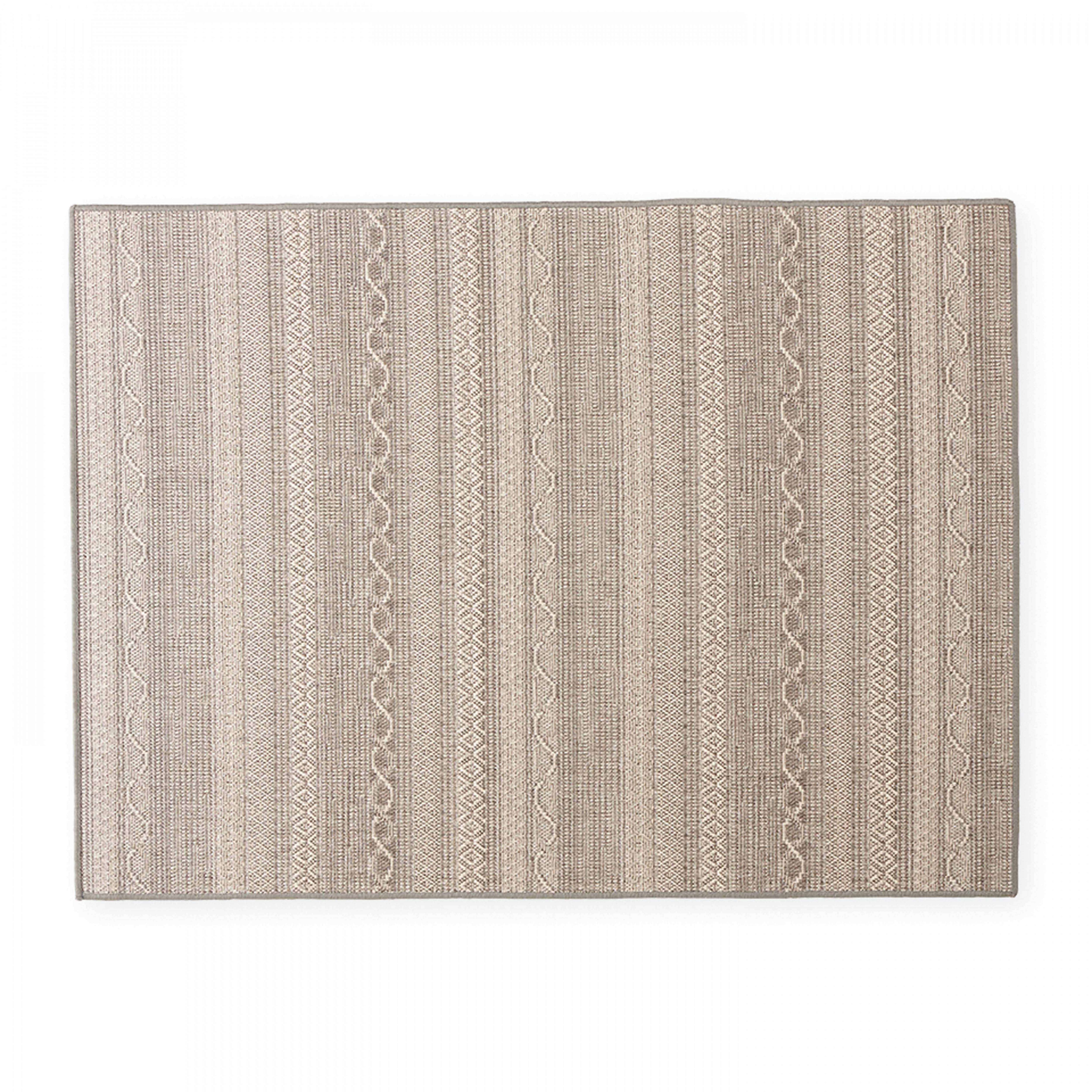 Oviala - Tapis rectangulaire en polypropylène 160x230 cm gris Urda - Oviala - Imagen 2