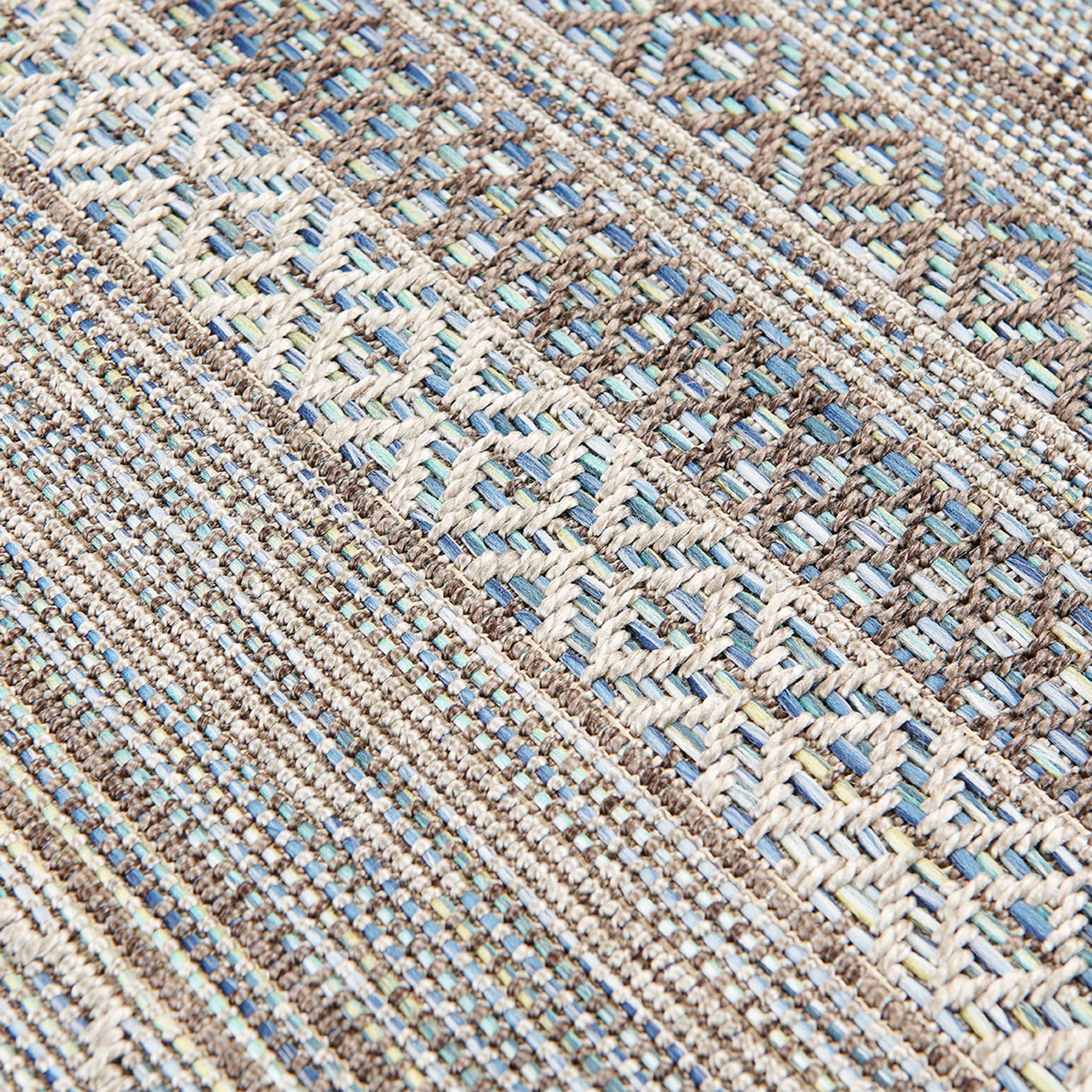 Oviala - Tapis rectangulaire en polypropylène 160x230 cm gris Urda - Oviala - Imagen 5