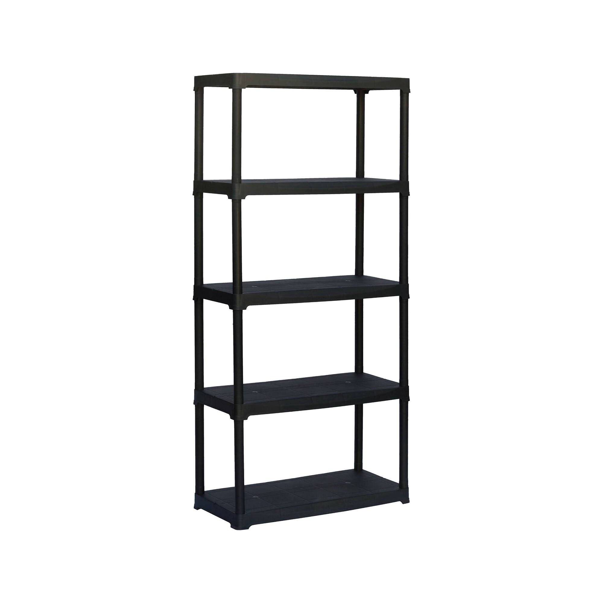 Dmora - Armoire d'extérieur Damme, Etagère d'extérieur, Armoire de balcon polyvalente, Armoire d'extérieur, Anthracite, 90x40h176 cm - Dmora - Imagen 1