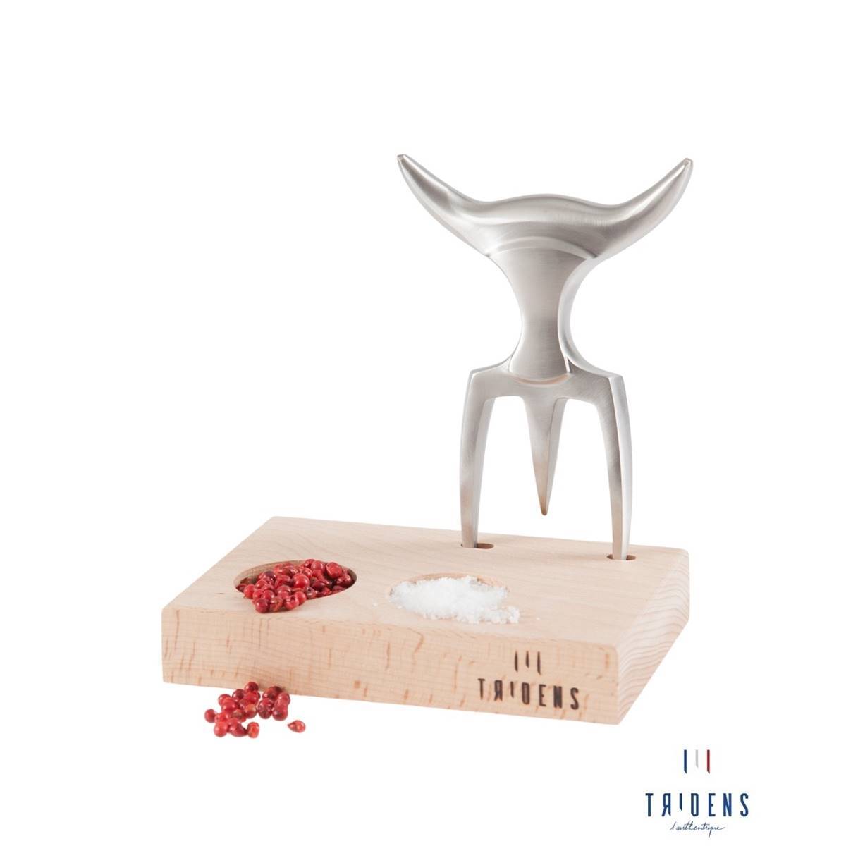 TRIDENS - Fourchette avec support bois - Imagen 1