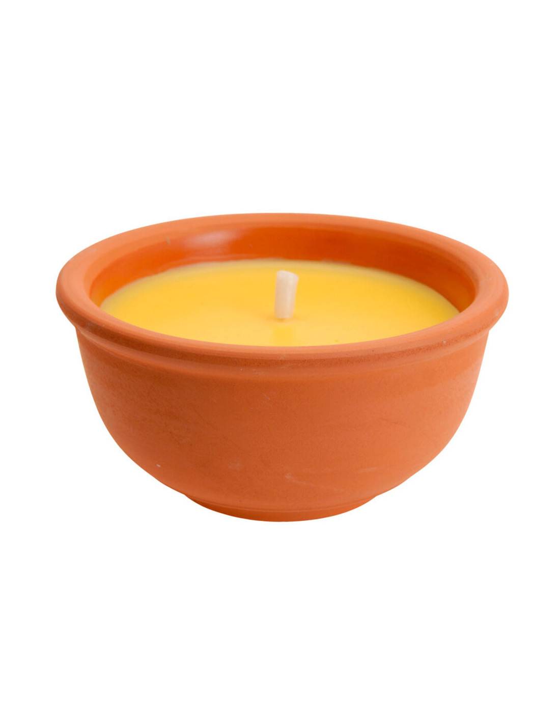 Bougie Citronnelle Terre Cuite Répulsif Naturel Efficace En Bol Design - Citronella - Image 1