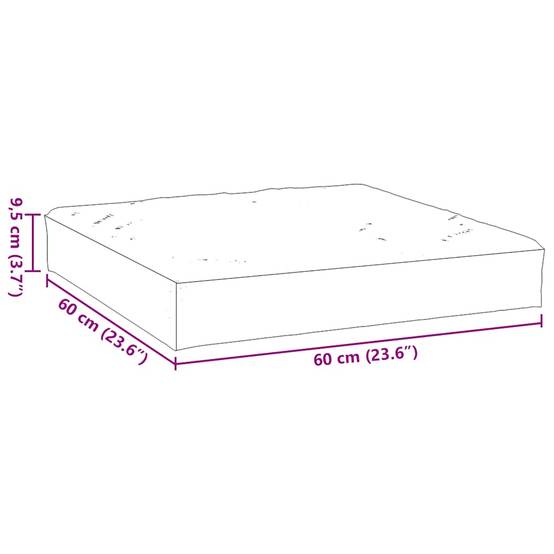 Coussin de Palette Carré Tissu Oxford Imperméable pour Banc et Canapé Rouge Bordeaux 60x60cm – ComfortXL Outdoor Living - Image 7