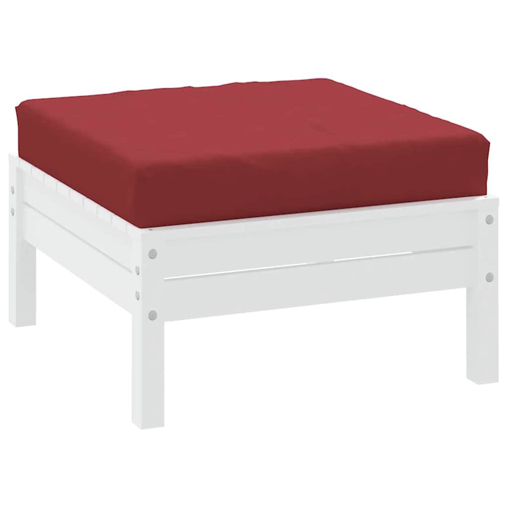 Coussin de Palette Carré Tissu Oxford Imperméable pour Banc et Canapé Rouge Bordeaux 60x60cm – ComfortXL Outdoor Living - Image 3