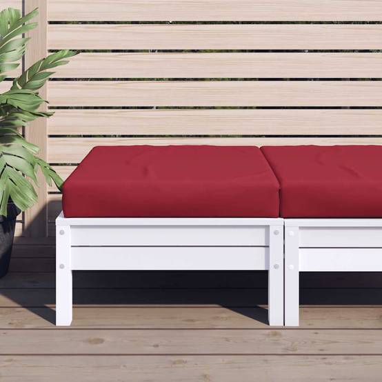 Coussin de Palette Carré Tissu Oxford Imperméable pour Banc et Canapé Rouge Bordeaux 60x60cm – ComfortXL Outdoor Living - Image 1