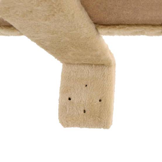 Arbre à chat mural bois et sisal beige 60 x 30 x 194 cm - PANGIVO - Image 9