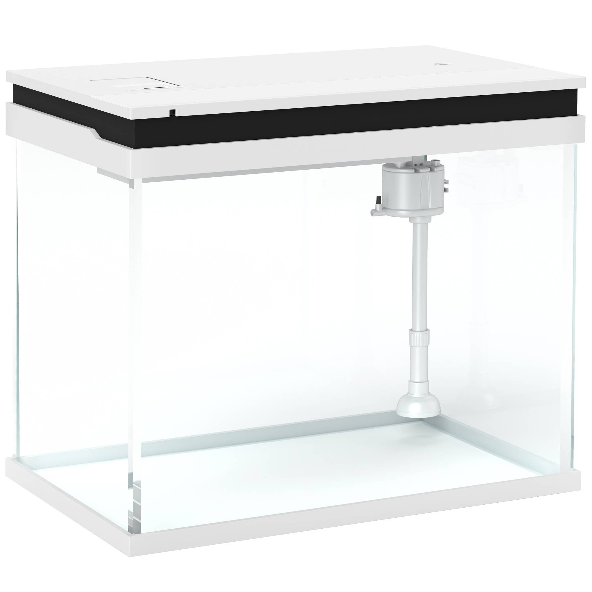 ComfortXL - Aquarium 41 L verre blanc 48 x 30 x 41 cm avec filtration pompe à eau et éclairage LED pour poissons - Image 10