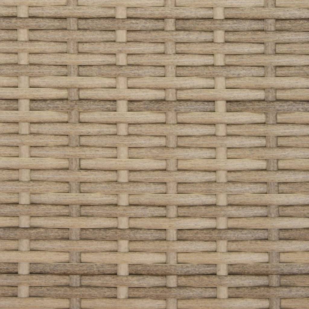 Kit 2 Lits de Jardin et Table Résine Tressée Beige Terrasse – ComfortXL Outdoor Living - Image 5