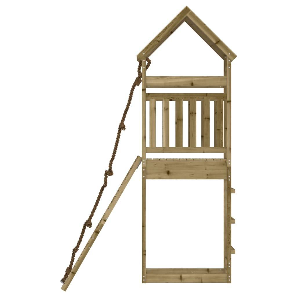 Helloshop26 - Maisonnette de jeu avec mur d'escalade 55 x 175 x 264 cm bois de pin imprégné - Imagen 5