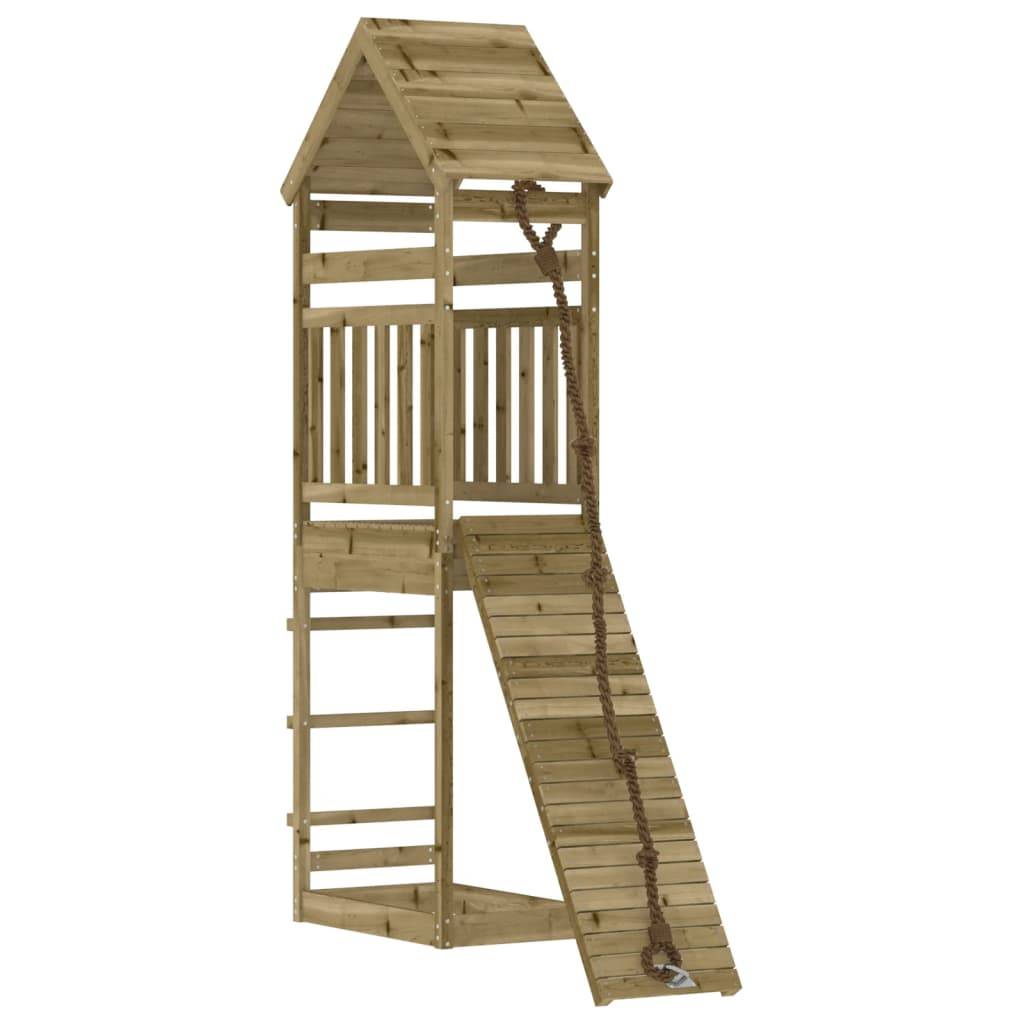 Helloshop26 - Maisonnette de jeu avec mur d'escalade 55 x 175 x 264 cm bois de pin imprégné - Imagen 1