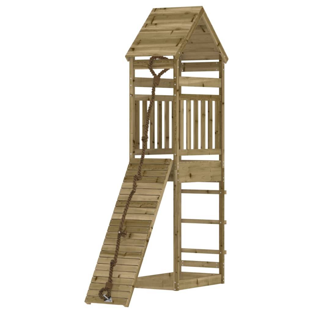 Helloshop26 - Maisonnette de jeu avec mur d'escalade 55 x 175 x 264 cm bois de pin imprégné - Imagen 2