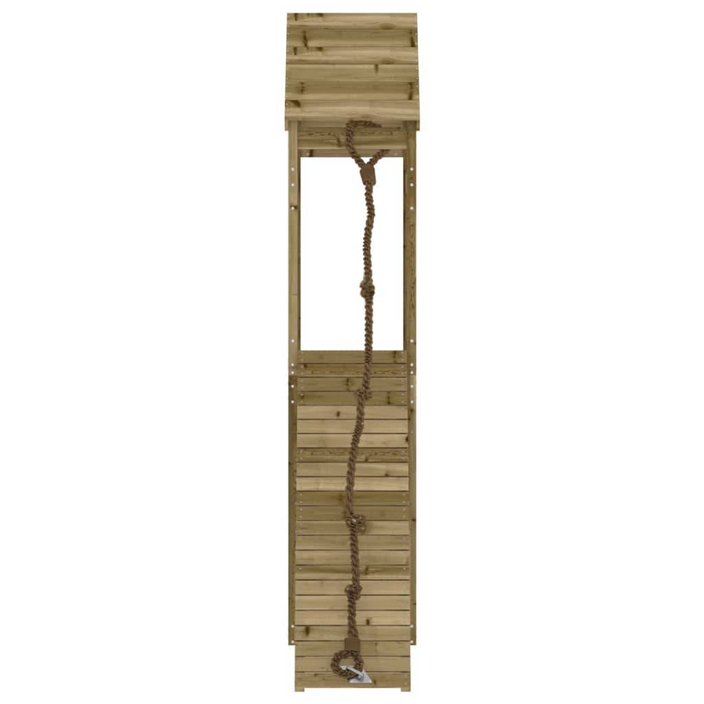 Helloshop26 - Maisonnette de jeu avec mur d'escalade 55 x 175 x 264 cm bois de pin imprégné - Imagen 3